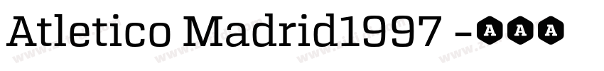 Atletico Madrid1997 字体转换